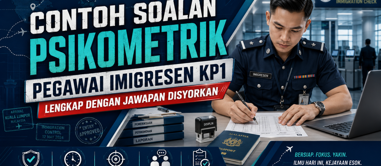 Contoh Soalan Psikometrik Pegawai Imigresen KP1 Lengkap Dengan Jawapan Disyorkan