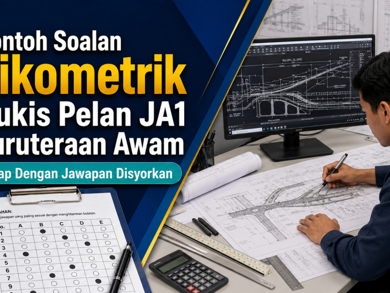 Contoh Soalan Psikometrik Pelukis Pelan JA1 Kejuruteraan Awam Lengkap Dengan Jawapan Disyorkan