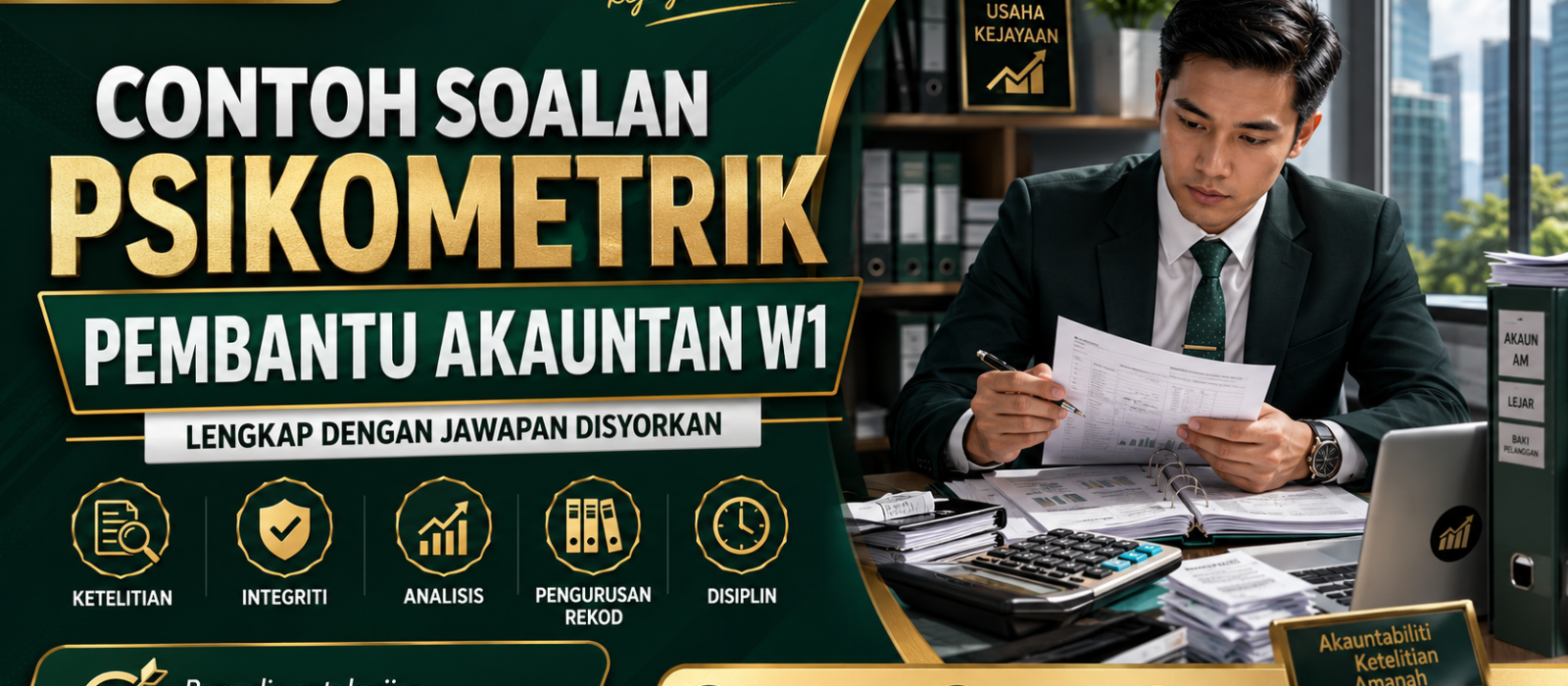 Contoh Soalan Psikometrik Pembantu Akauntan W1 Lengkap Dengan Jawapan Disyorkan