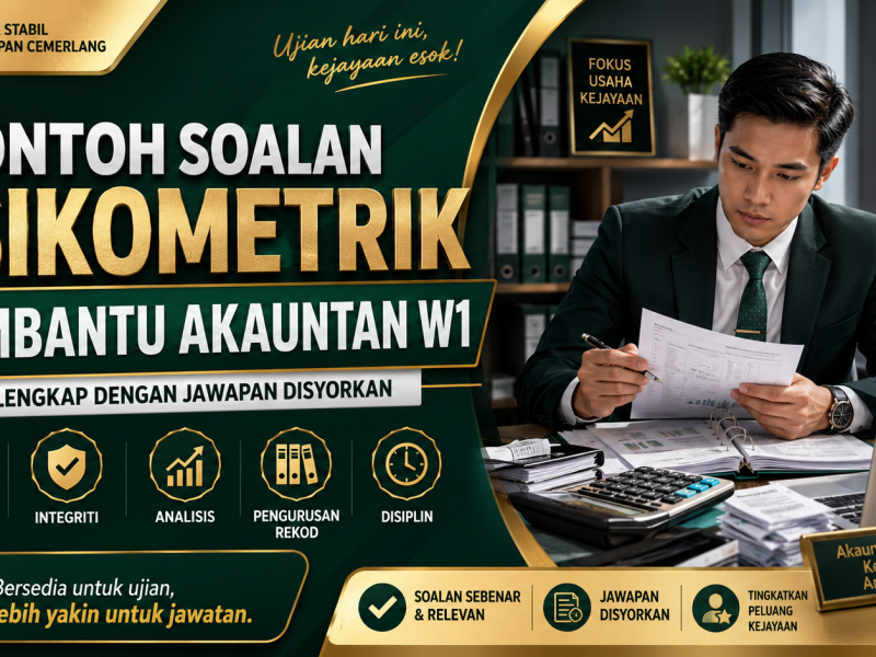 Contoh Soalan Psikometrik Pembantu Akauntan W1 Lengkap Dengan Jawapan Disyorkan