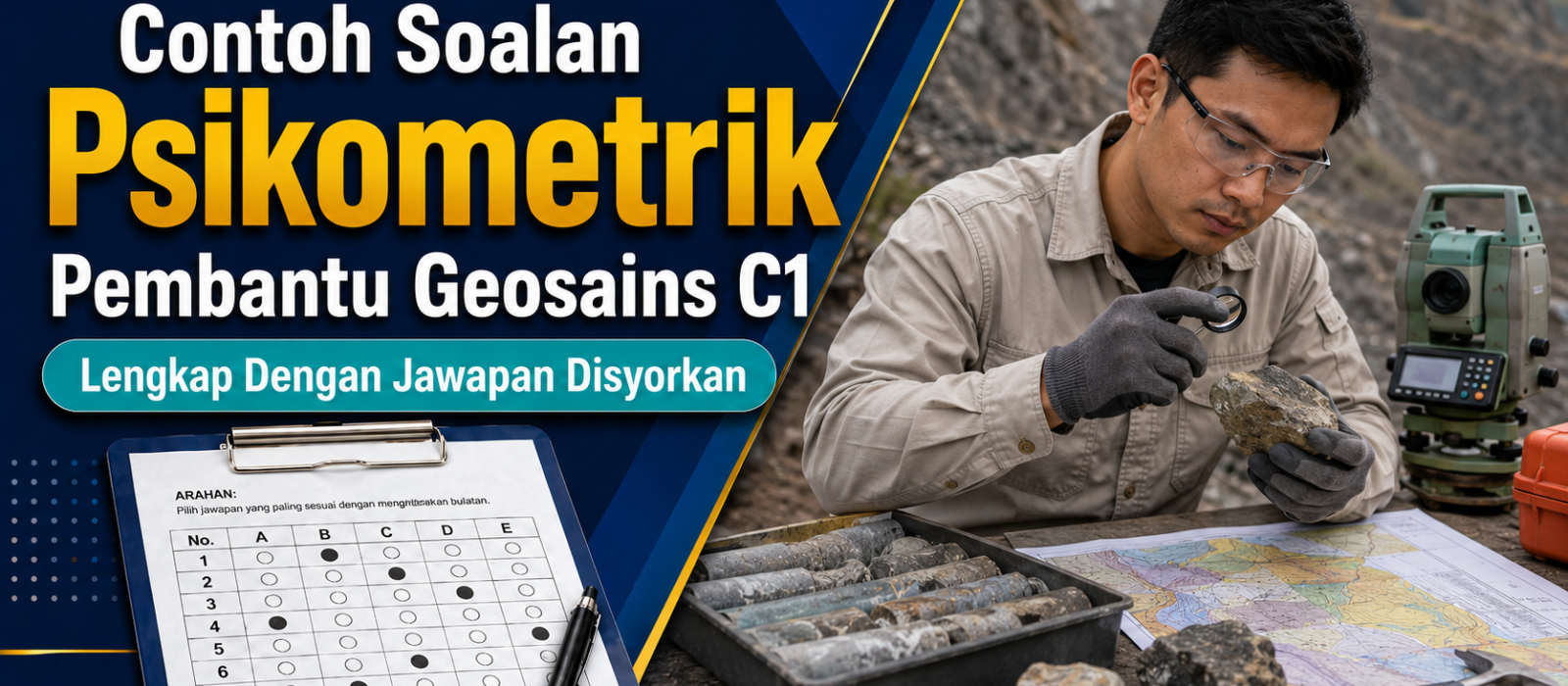 Contoh Soalan Psikometrik Pembantu Geosains C1 Lengkap Dengan Jawapan Disyorkan