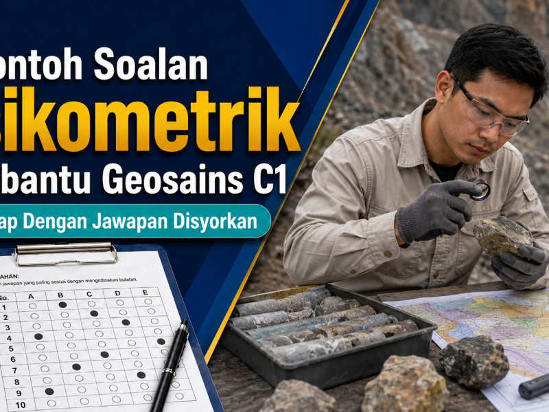 Contoh Soalan Psikometrik Pembantu Geosains C1 Lengkap Dengan Jawapan Disyorkan