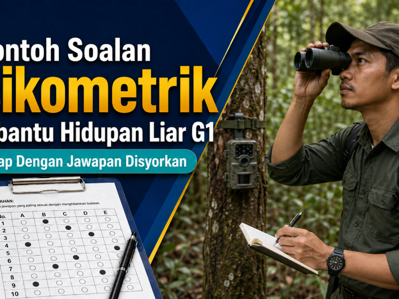 Contoh Soalan Psikometrik Pembantu Hidupan Liar G1 Lengkap Dengan Jawapan Disyorkan