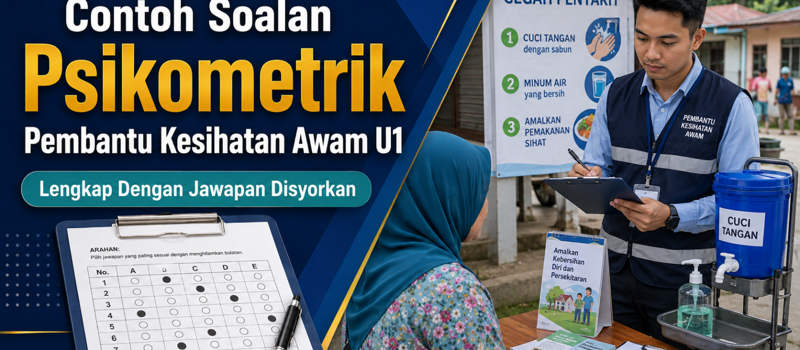 Contoh Soalan Psikometrik Pembantu Kesihatan Awam U1 Lengkap Dengan Jawapan Disyorkan