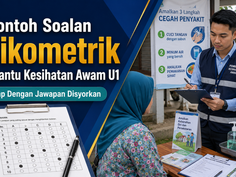 Contoh Soalan Psikometrik Pembantu Kesihatan Awam U1 Lengkap Dengan Jawapan Disyorkan