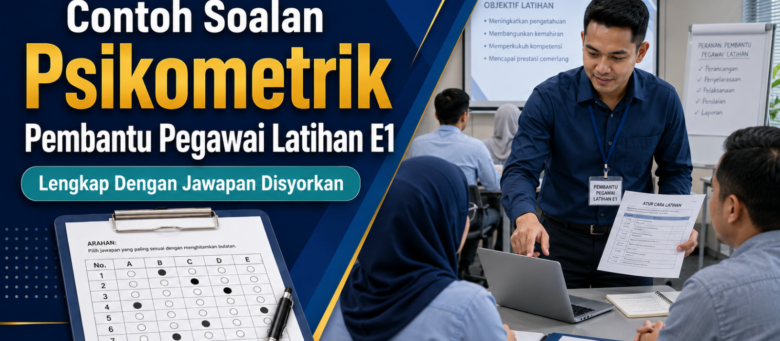 Contoh Soalan Psikometrik Pembantu Pegawai Latihan E1 Lengkap Dengan Jawapan Disyorkan