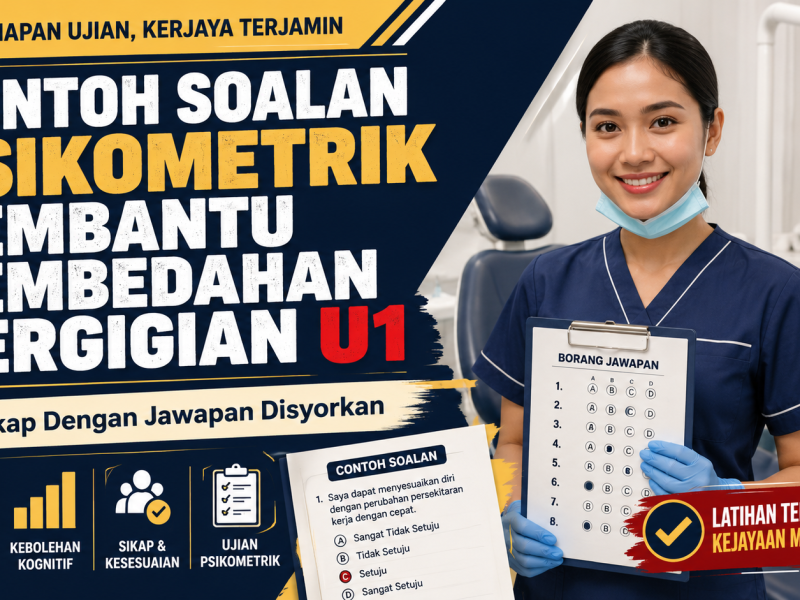 Contoh Soalan Psikometrik Pembantu Pembedahan Pergigian U1 Lengkap Dengan Jawapan Disyorkan