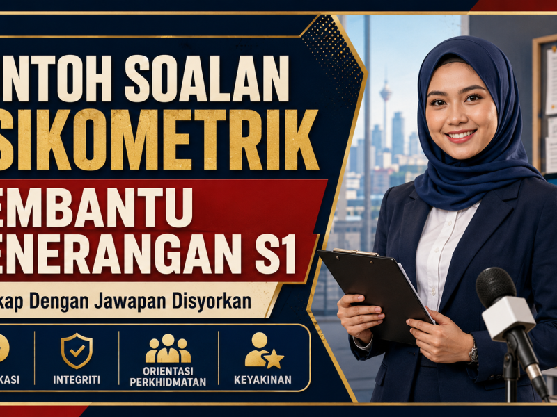 Contoh Soalan Psikometrik Pembantu Penerangan S1 Lengkap Dengan Jawapan Disyorkan