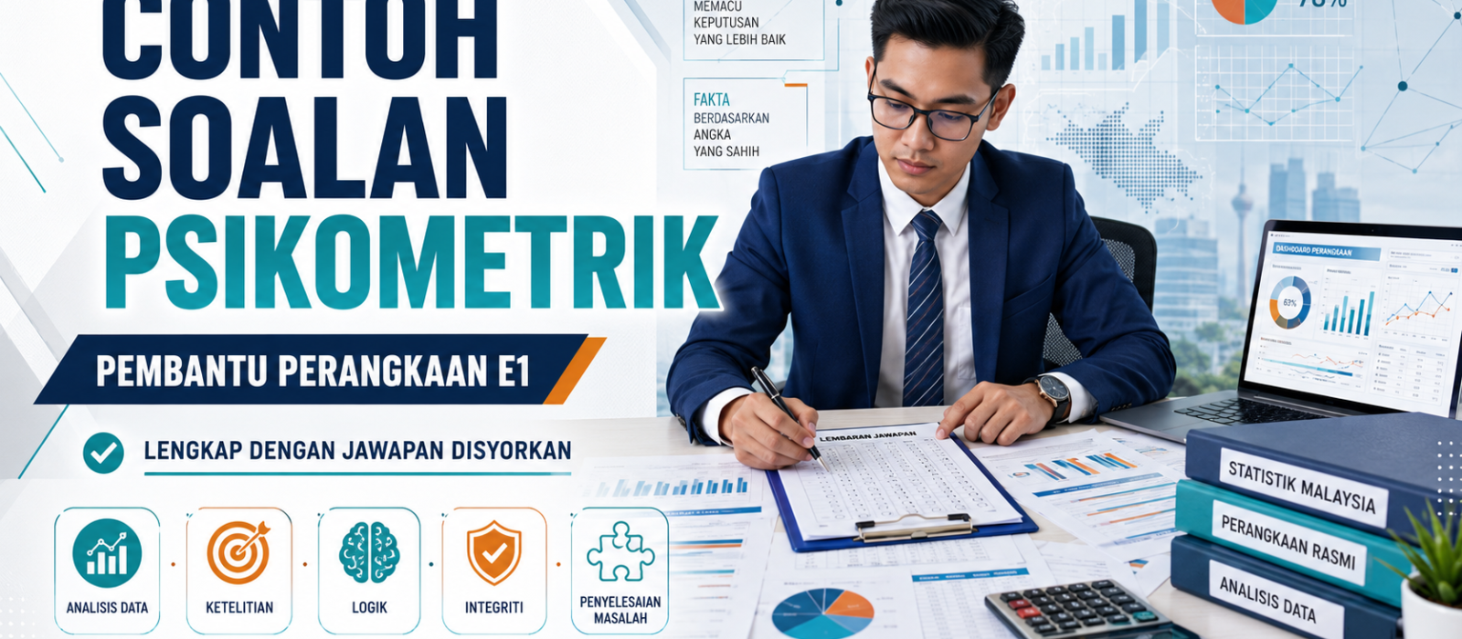 Contoh Soalan Psikometrik Pembantu Perangkaan E1 Lengkap Dengan Jawapan Disyorkan
