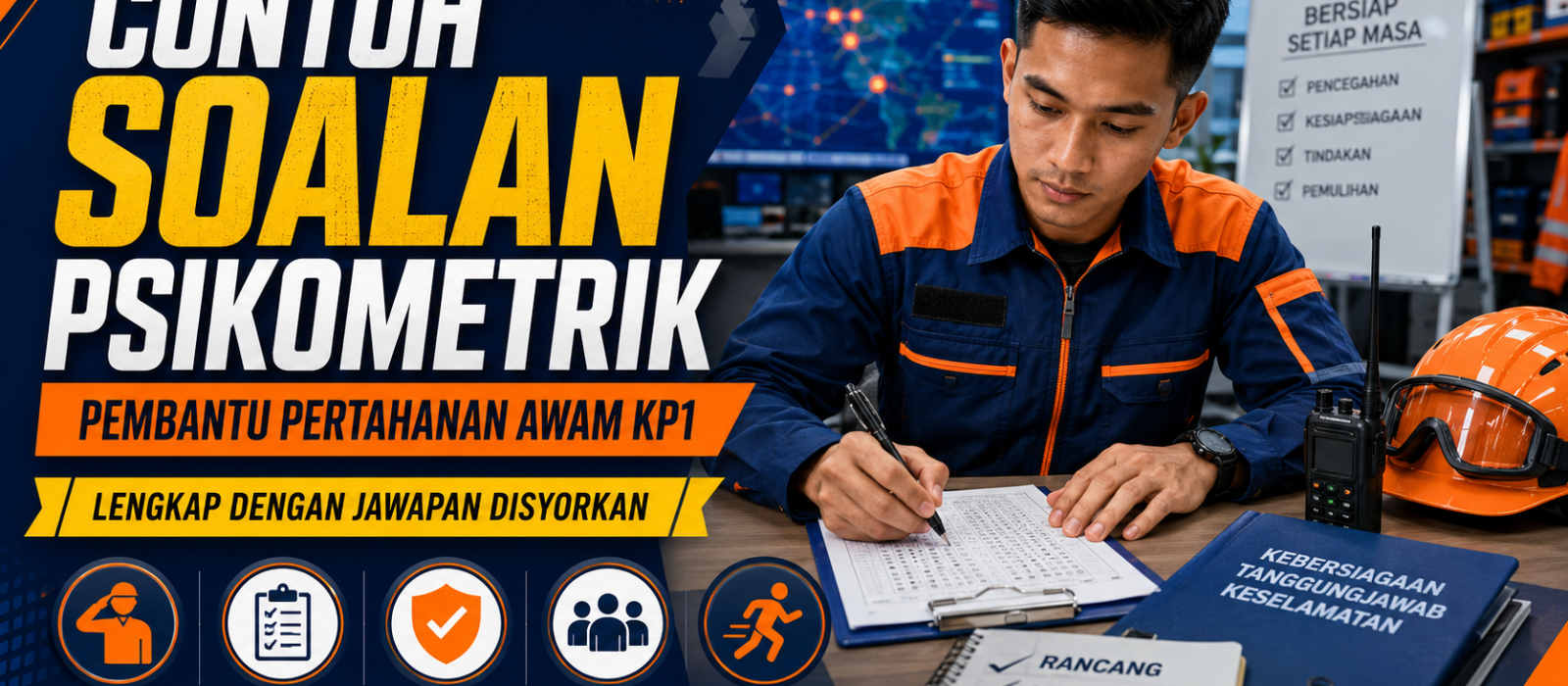 Contoh Soalan Psikometrik Pembantu Pertahanan Awam KP1 Lengkap Dengan Jawapan Disyorkan