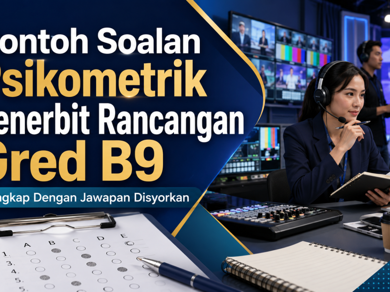 Contoh Soalan Psikometrik Penerbit Rancangan Gred B9 Lengkap Dengan Jawapan Disyorkan