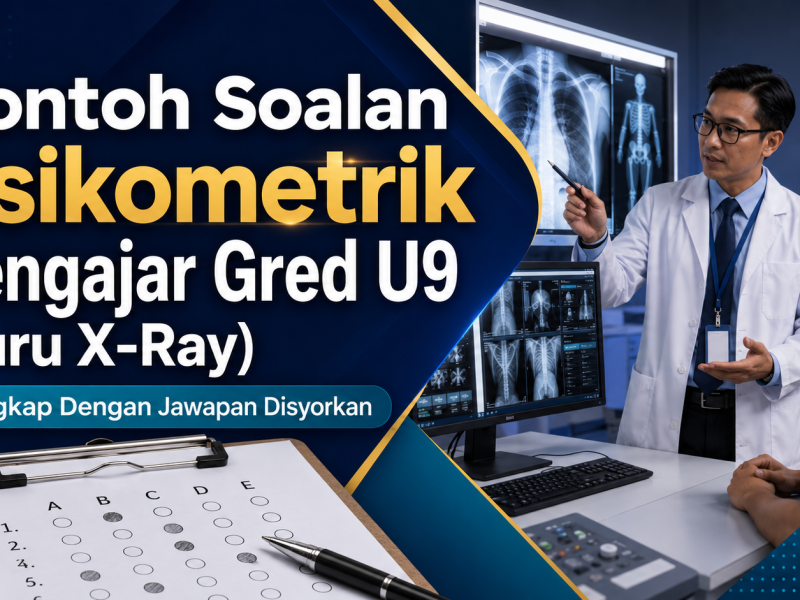 Contoh Soalan Psikometrik Pengajar Gred U9 (Juru X-Ray) Lengkap Dengan Jawapan Disyorkan