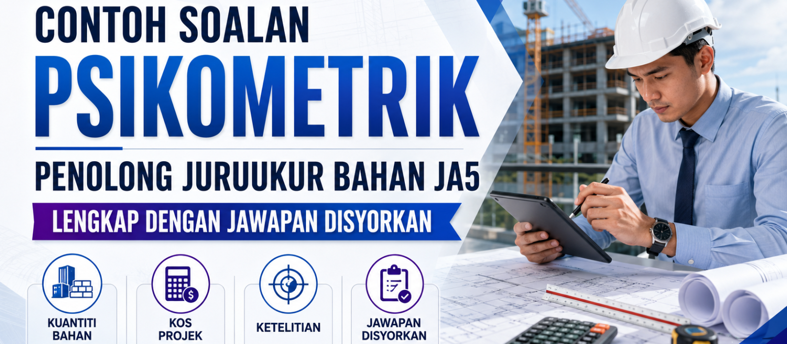 Contoh Soalan Psikometrik Penolong Juruukur Bahan JA5 Lengkap Dengan Jawapan Disyorkan