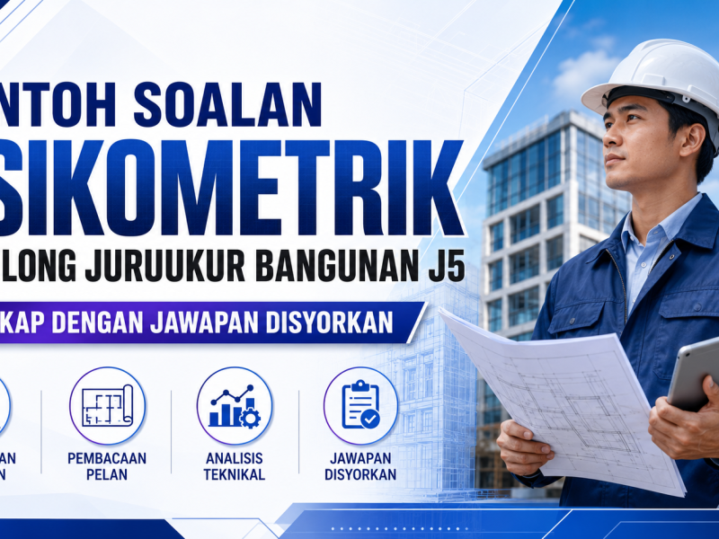 Contoh Soalan Psikometrik Penolong Juruukur Bangunan J5 Lengkap Dengan Jawapan Disyorkan