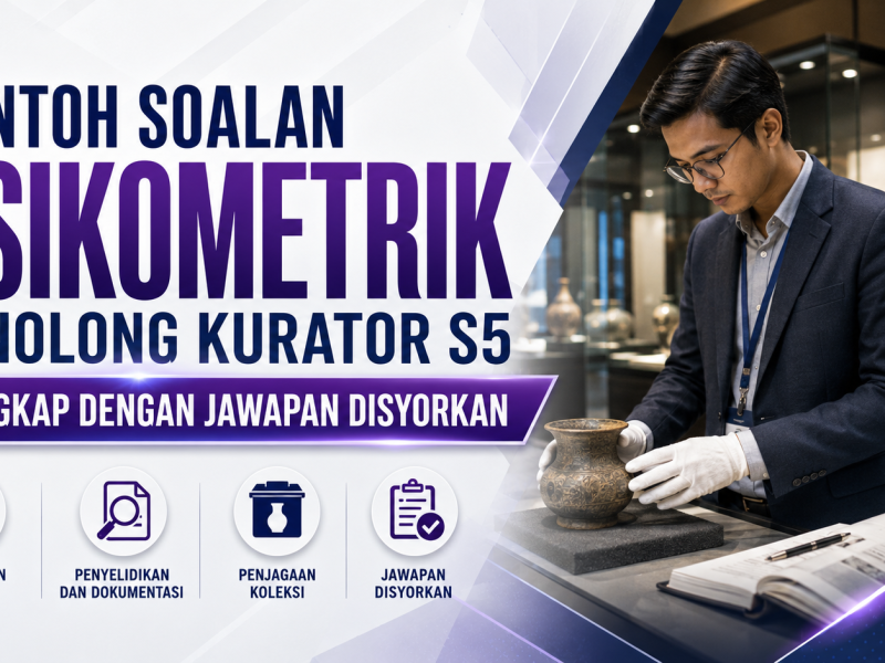 Contoh Soalan Psikometrik Penolong Kurator S5 Lengkap Dengan Jawapan Disyorkan