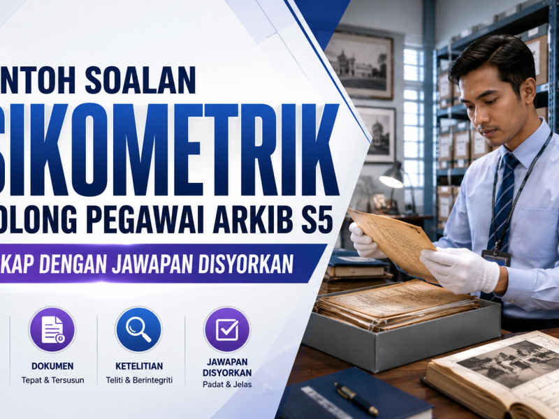 Contoh Soalan Psikometrik Penolong Pegawai Arkib S5 Lengkap Dengan Jawapan Disyorkan