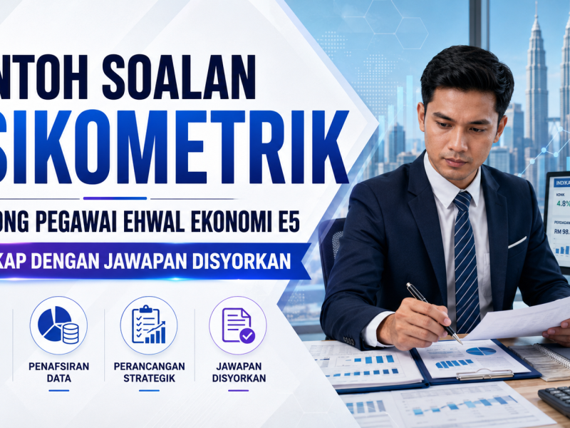 Contoh Soalan Psikometrik Penolong Pegawai Ehwal Ekonomi E5 Lengkap Dengan Jawapan Disyorkan