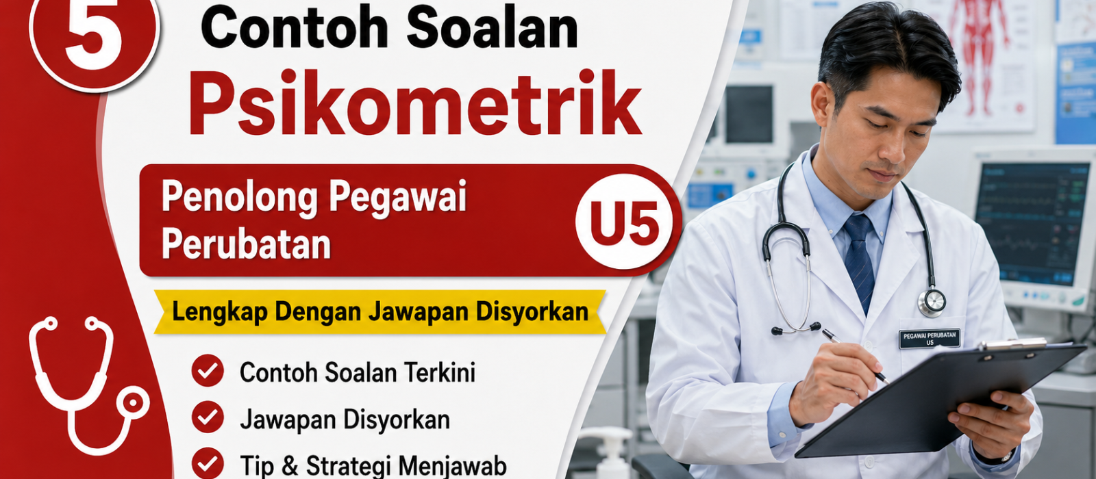 Contoh Soalan Psikometrik Penolong Pegawai Perubatan U5 Lengkap Dengan Jawapan Disyorkan
